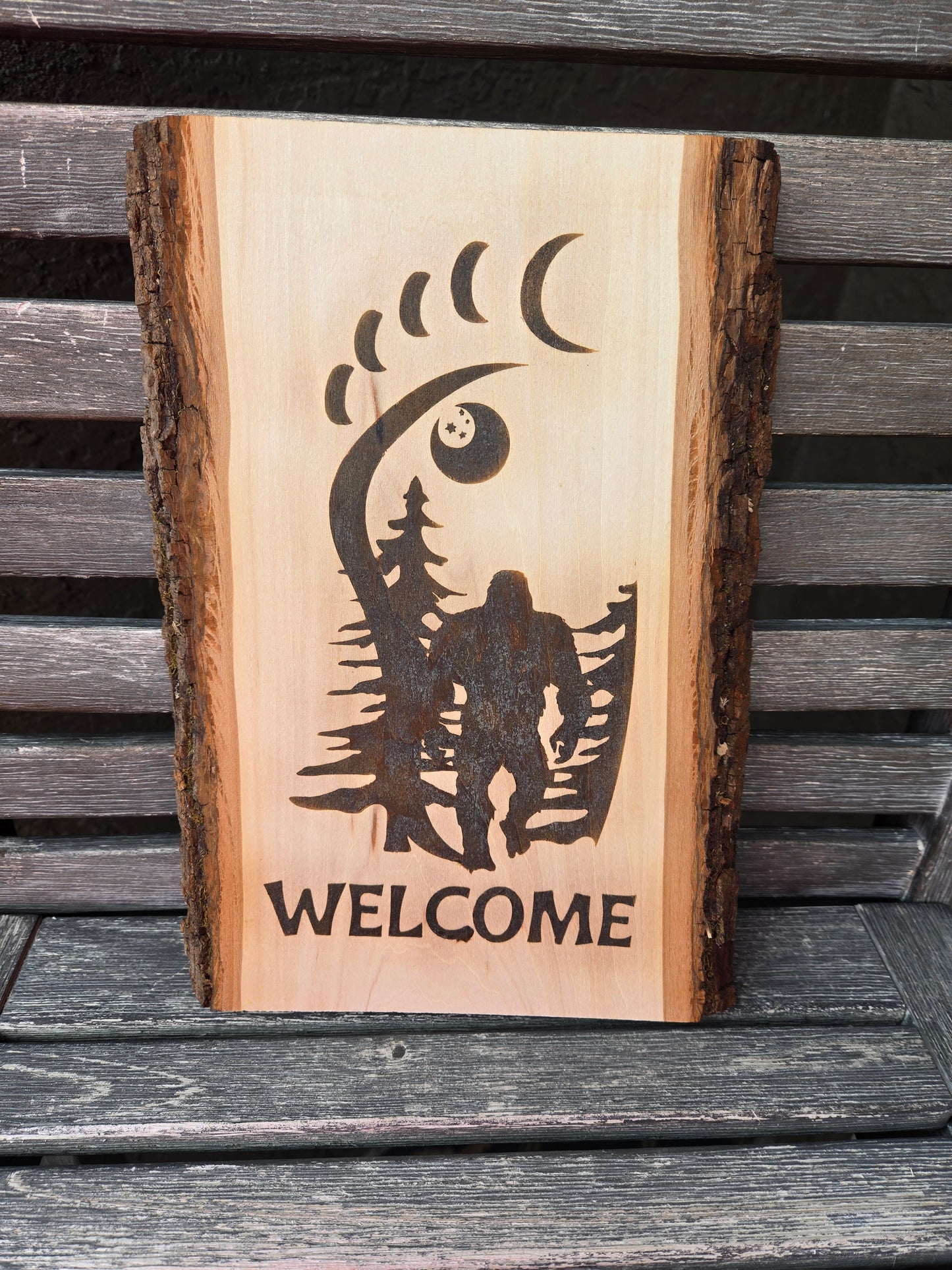 Yeti Welcome Wood Sign