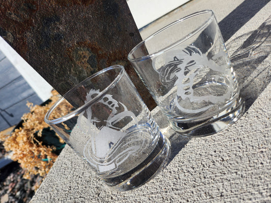 Colorado Avalanche Whiskey Glasses - Set of 2