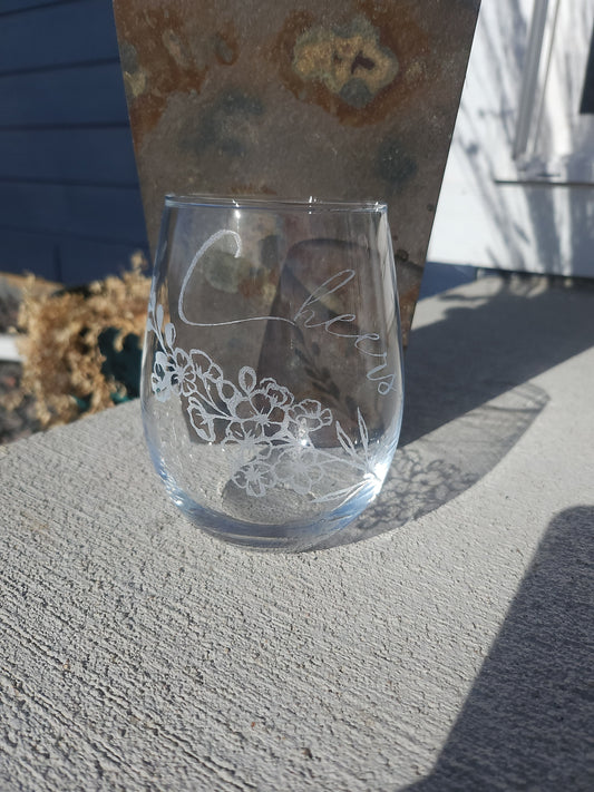 Birth Month Cheers! Wine Glass (1 Glass)