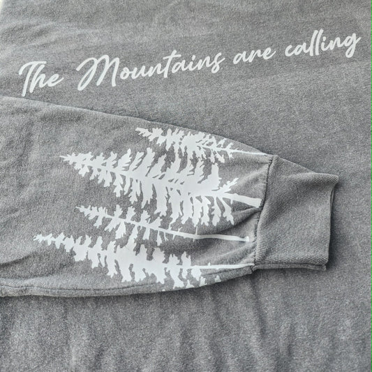 Grey Long Sleeve - Mountains are Calling