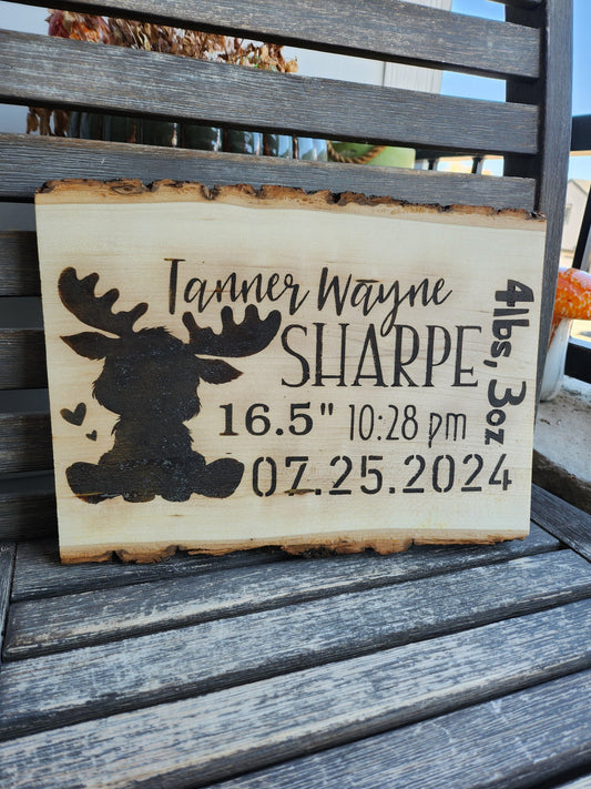 Custom Wood Burnt Signs