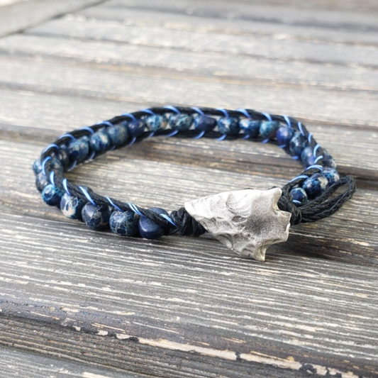 Men's single wrap Gemstone Braclete | Elevated Elements 5280